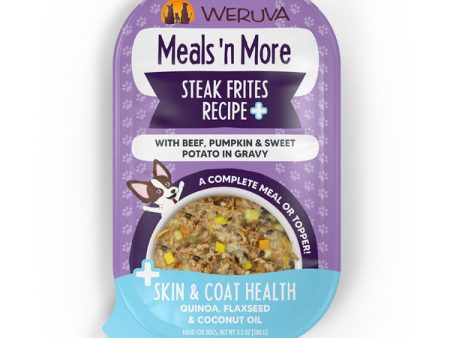 Weruva Meals  n More Steak Frites Recipe Plus with Beef, Pumpkin & Sweet Potato in Gravy Dog Food (3.5 Oz) Online Sale