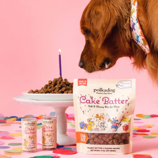 Polkadog Cake Batter Dog Treat Cheap