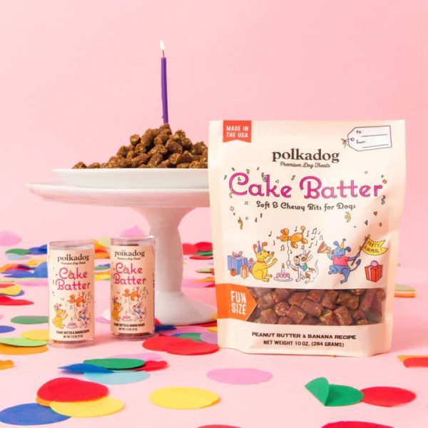 Polkadog Cake Batter Dog Treat Cheap