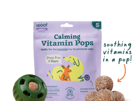 Woof Calming Vitamin Pops Dog Treats Cheap