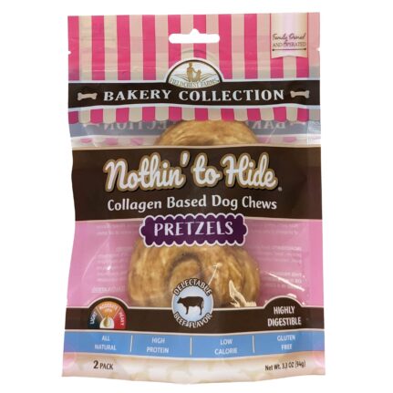 Nothin’ To Hide Bakery Medium Pretzel Beef Dog Treat Online