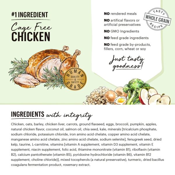 The Honest Kitchen Whole Grain Chicken Clusters For Small Breeds Dry Dog Food Chicken & Oat Recipe Online now