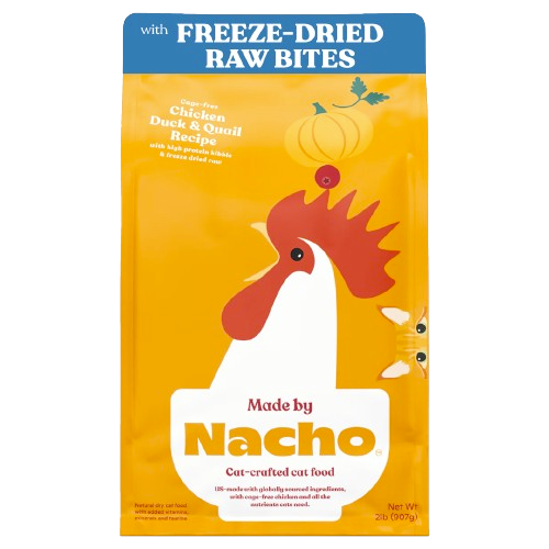 Made By Nacho Chicken, Duck, & Quail Kibble Recipe Cat Food on Sale