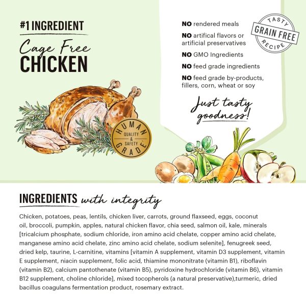 The Honest Kitchen Grain Free Chicken Clusters For Small Breeds Dry Dog Food Online now