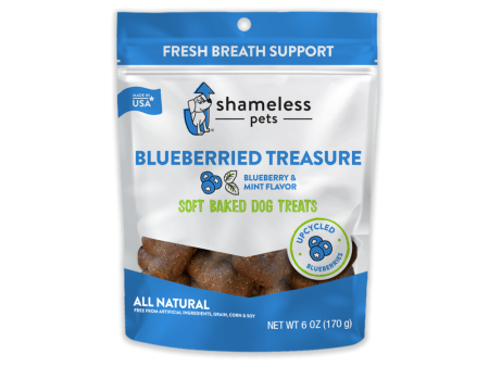 Shameless Pets Blueberried Treasure Soft Baked Dog Treats Supply