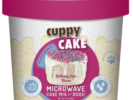 Puppy Cake Cuppy Cake - Microwave Cake in A Cup for Dogs - Birthday Cake Flavored with Pupfetti Sprinkles Online