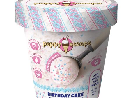 Puppy Scoops Ice Cream Mix - Birthday Cake with Pupfetti Sprinkles (5.65 oz) Fashion