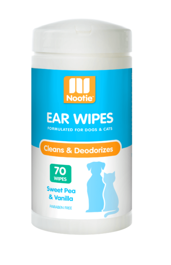 Nootie Sweet Pea & Vanilla Ear Wipes For Dogs & Cats Online Sale