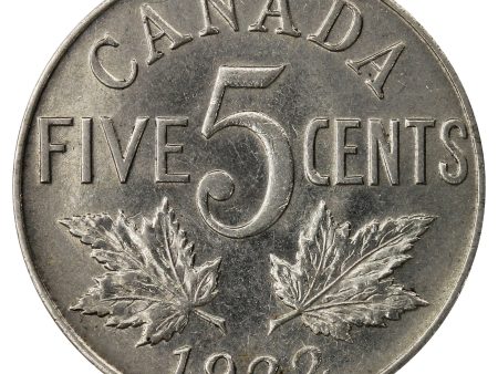 1922 Far Rim Canada 5-cents Uncirculated (MS-60) $ Online Sale