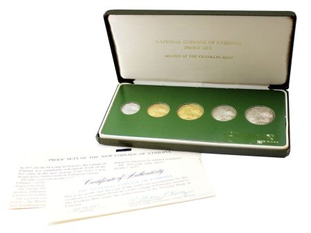 Ethiopia 1977 5-coin Proof Set in Case (Issues) Online