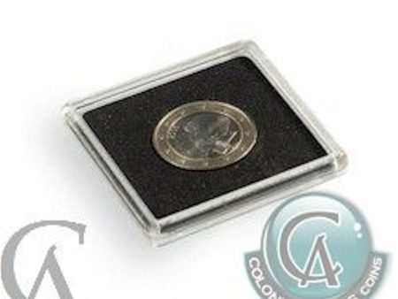 Box of 10x Quadrum Square Coin Capsules for 32mm Coins (Nickel Dollar) Quadrum32 For Sale