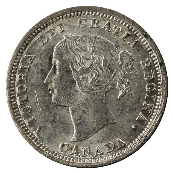 1870 Wide Rim Canada 5-cents UNC+ (MS-62) $ Fashion