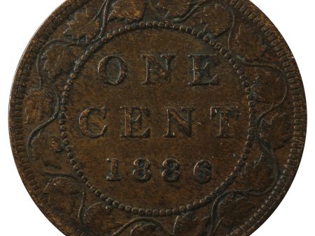 1886 Obv. 1a Canada 1-cent F-VF (F-15) For Discount