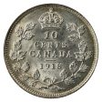 1918 Canada 10-cents Uncirculated (MS-60) $ Online Hot Sale