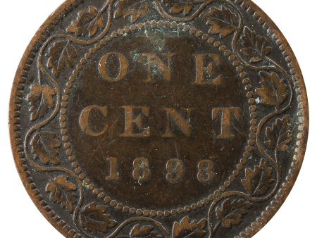 1898H Canada 1-cent Very Good (VG-8) Cheap