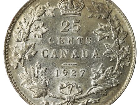 1927 Canada 25-cents EF-AU (EF-45) $ For Sale