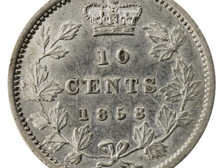 1858 Canada 10-cents Extra Fine (EF-40) $ Online now