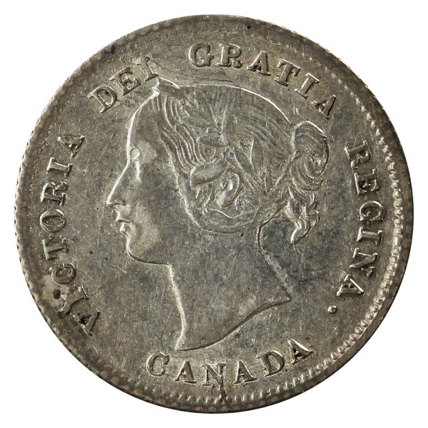 1874H Plain 4 Canada 5-cents Extra Fine (EF-40) $ Online now