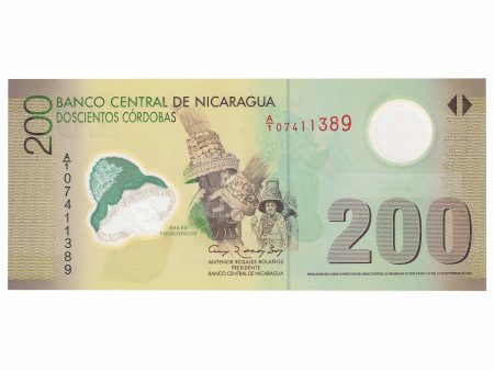 Nicaragua 2007 200 Cordobas, Pick #205a, UNC Online Hot Sale