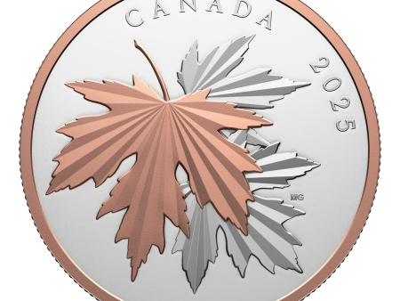 2025 Canada $100 Gleaming Maple Leaves 10oz Fine Silver (No Tax) on Sale