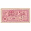 South Korea 1953 1 Won Note, Pick #11a, F Online Sale