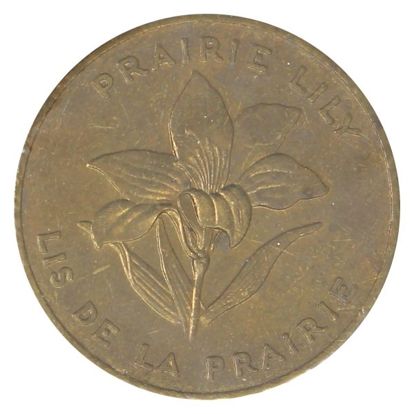 Saskatchewan Prairie Lily Shell Oil Medallion (May be toned) Online Hot Sale