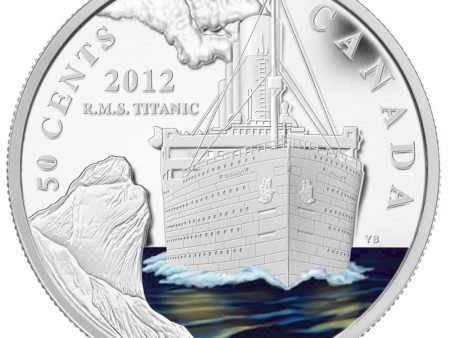 RDC 2012 Canada 50-cent R.M.S. Titanic Silver Plated Copper Coin (Lightly toned) on Sale