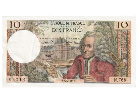 France 1972 10 Francs Note, Pick #147d, EF-AU on Sale