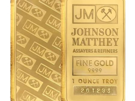 (LPO) JM Johnson Matthey 1oz. 9999 Fine Gold Bar (TAX Exempt) - NO Credit Card, Paypal Cheap