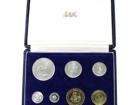 South Africa 1963 7-coin Proof Set (Light issues) For Cheap