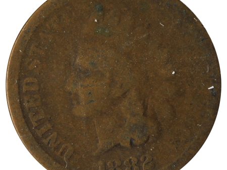 1882 USA Cent About Good (AG-3) Scratched, Cleaned or Impaired Fashion