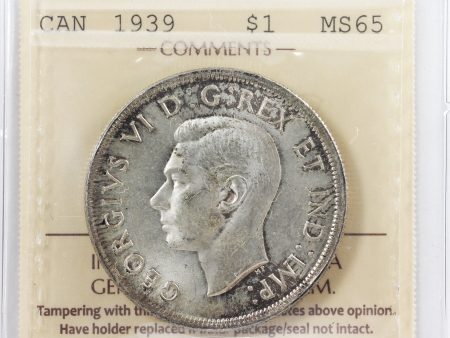 1939 Canada Dollar ICCS Certified MS-65 (XVR 418) Supply