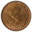 Great Britain 1951 Farthing Uncirculated (MS-60) Fashion