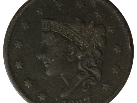 1837 Medium Letters USA Cent F-VF (F-15) $ Discount