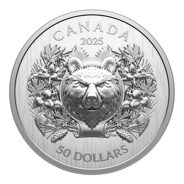 2025 Canada $50 Heraldic Bear Fine Silver (No Tax) Online