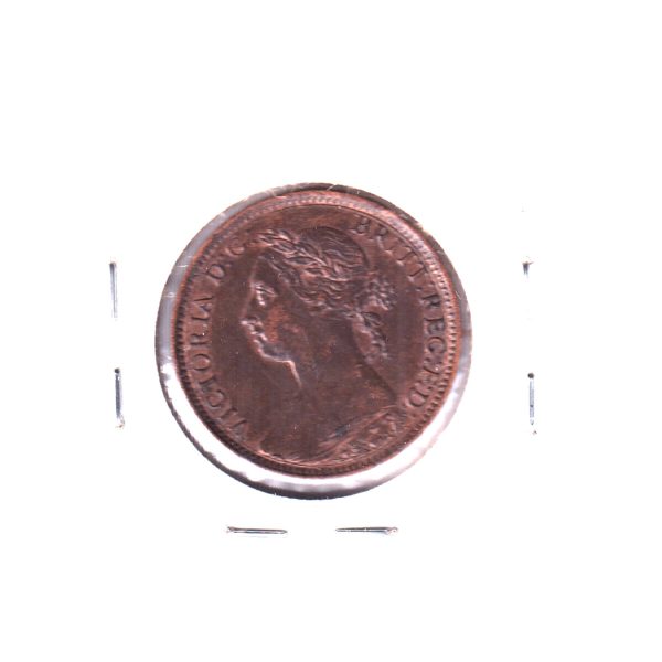 Great Britain 1887 Farthing UNC+ (MS-62) Trace Red Discount