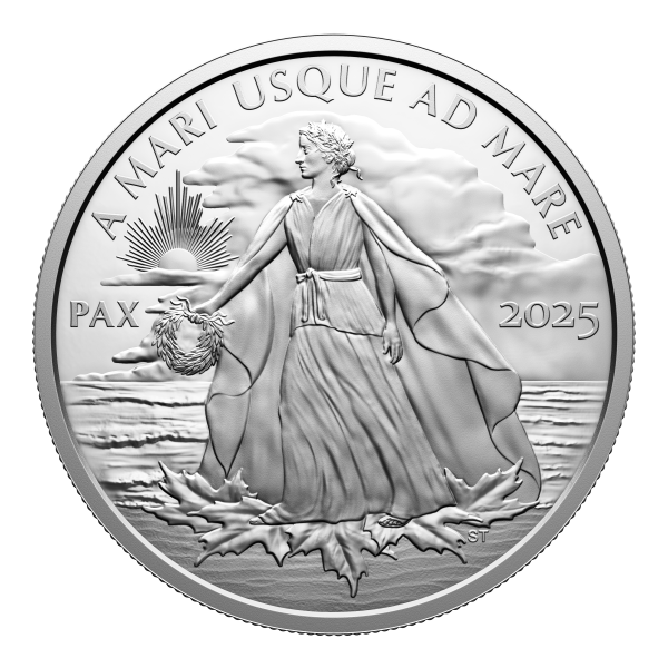 2025 Canada $50 Peace Dollar 5oz. Fine Silver (No Tax) Sale