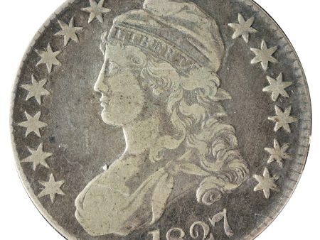 1827 USA Square Base 2 USA Half Dollar Impaired Fashion