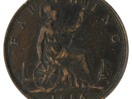 Great Britain 1886 Farthing Extra Fine (EF-40) Hot on Sale