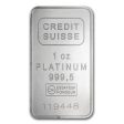 (LPO) Credit Suisse 1oz. .9995 Platinum Bar (TAX Exempt) NO Credit Card, Paypal. - UNSEALED Cheap