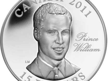 RDC 2011 Canada $15 H.R.H. Prince William of Wales UHR Sterling Silver (Worn Sleeve) Fashion