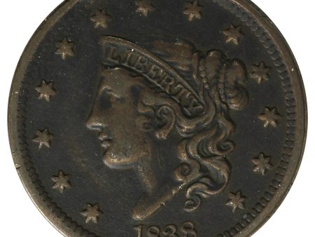 1838 USA Cent Very Fine (VF-20) $ Cheap