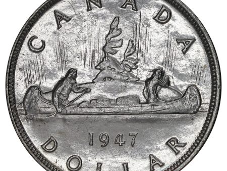 1947 Pointed 7 3x HP Canada Dollar Extra Fine (EF-40) $ Online now