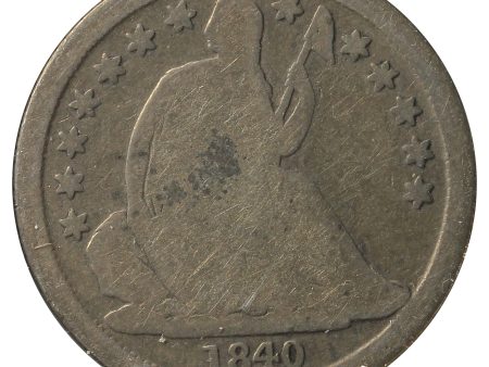 1840 O USA Dime Good (G-4) Scratched For Cheap