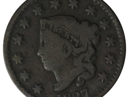 1827 USA Cent Very Good (VG-8) $ Hot on Sale