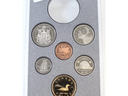 Scarce! 1992 Canada 6-coin Frosted Proof Set Broken from RCM Proof Double Dollar Set on Sale