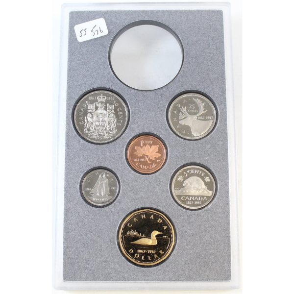 Scarce! 1992 Canada 6-coin Frosted Proof Set Broken from RCM Proof Double Dollar Set on Sale