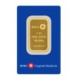 (LPO) Bank of Montreal 1oz. .9999 Fine Gold Bar (Tax Exempt).  - NO Credit Card, PayPal. For Discount