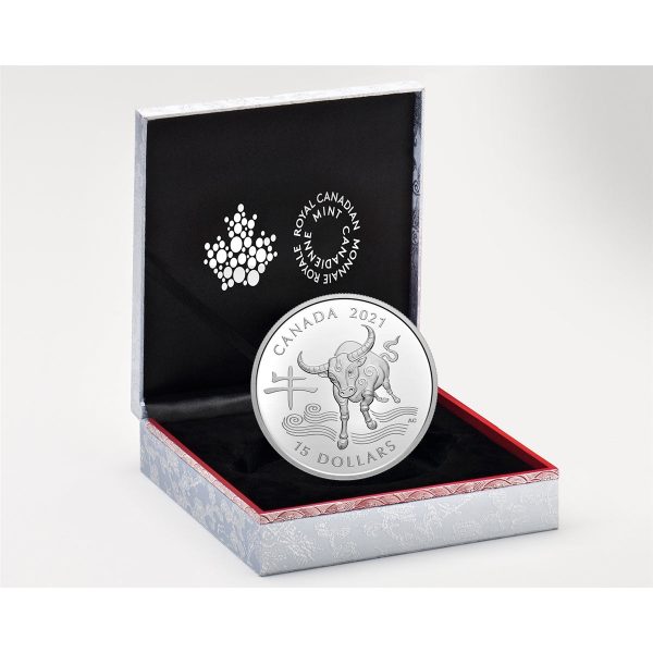 RDC 2021 Canada $15 Year of the Ox Fine Silver Coin (No Tax) impaired For Cheap