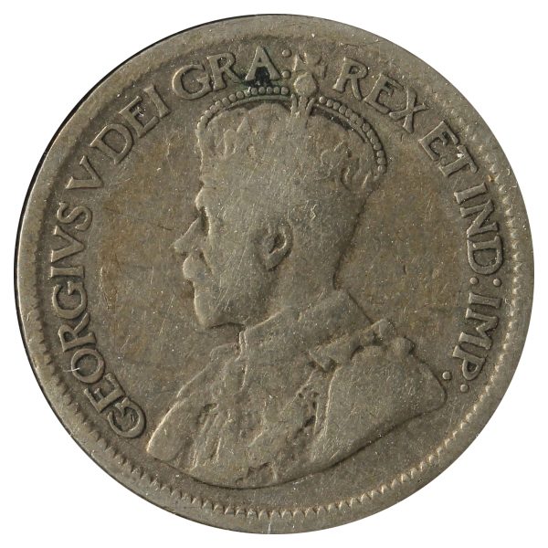 1921 Canada 10-Cents G-VG (G-6) Scratched, Cleaned or Impaired. For Sale